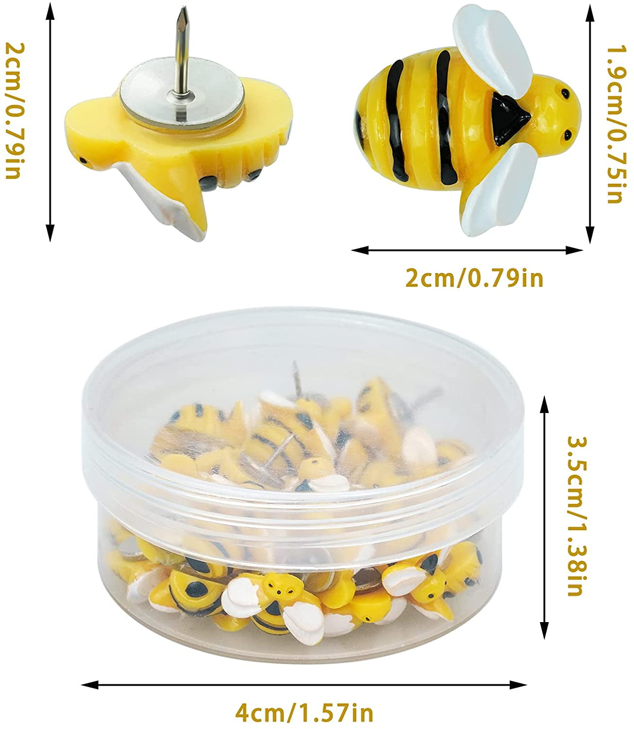 Shop Push Pin With Bee Design with great discounts and prices