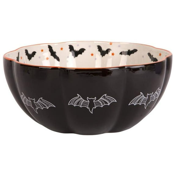 Home Essentials & Beyond 90907 9.3 in. Bats Candy Bowl with Rim for Unisex