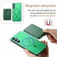 thumbnail image 2 of Dteck Case with Detachable Card Wallet for Samsung Galaxy A05S,Magnetic Leather 2 in 1 Removable Card Slot Wallet Case Shockproof Mag Safe Back Cover for Galaxy A05S,Green, 2 of 9