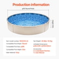 thumbnail image 3 of KFFKFF 18-ft Circular Above Ground Pool Liner, Unibead Pool Liners, Standard Thickness, 52inch Wall Elevation, Crafted for Metal Sided Above-Ground Swimming Pools, 3 of 9
