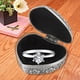 thumbnail image 2 of Caja de Joyería Vintage, Organizador de Almacenamiento de Joyas en Forma de Corazón Metal Joyero Trinket con Flores Talladas para Collar, Anillo, 2 of 4