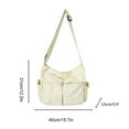 thumbnail image 2 of Bolsa Messenger De Lenzo Bolsa De Caracol Hobo De Gran Capacidad Con Múltiples Bolsas De Bolsas Casuals Bolso De Hombro, 2 of 8