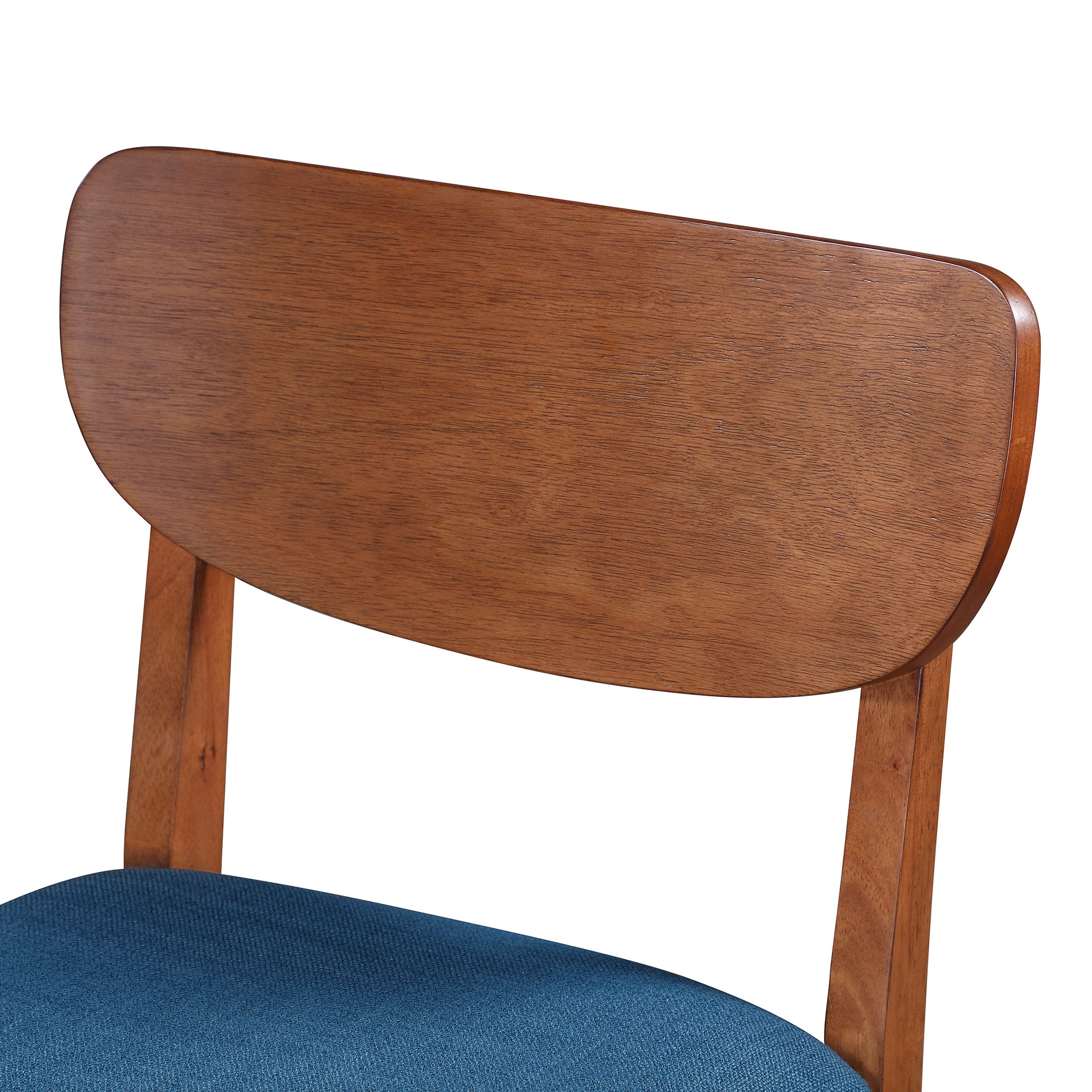 Better Homes & Gardens Greyson Counter-Height Stools, Blue Fabric Seat, Set of 2