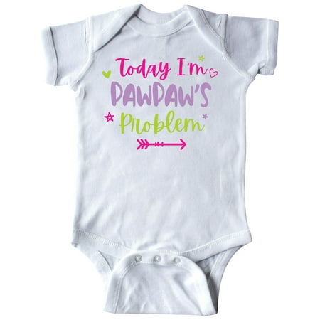 

Inktastic Child Funny Today Im Pawpaws Problem Gift Baby Girl Bodysuit