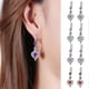 thumbnail image 3 of Pendientes shaofei colgantes en forma de flor de rosa con material de Cobre longitud 4,3 cm, 3 of 5