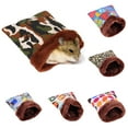 thumbnail image 1 of SPRING PARK Hamster Sleeping Bag, Winter Soft Warm Bed Plush Small Pet Nest Snuggle Sack Hideout Pouch for Hedgehog Guinea Pig Squirrel Small Animals, 1 of 7