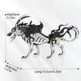 thumbnail image 3 of Puzzle 3D de metal FILASLFT Wolf King Black para adultos, 3 of 8