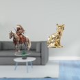 thumbnail image 2 of Escultura De Gato Acrílico Para Centro De Mesa, Diseño De Caballero, Animal, Artesanía, Adorno, Figura Decorativa Impermeable, Decoración Del Hogar, Regalo, 2 of 8