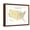 Brown Frame, variant on Art.com Usa With Interstate Highways, States And Names Art Print by Bruce Jones, 16" x 12"