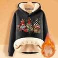 thumbnail image 2 of Wxolcjlv Women's Christmas Print Hoodie Lined Casual Streetwear Hooded Sweatshirts, 2 of 4