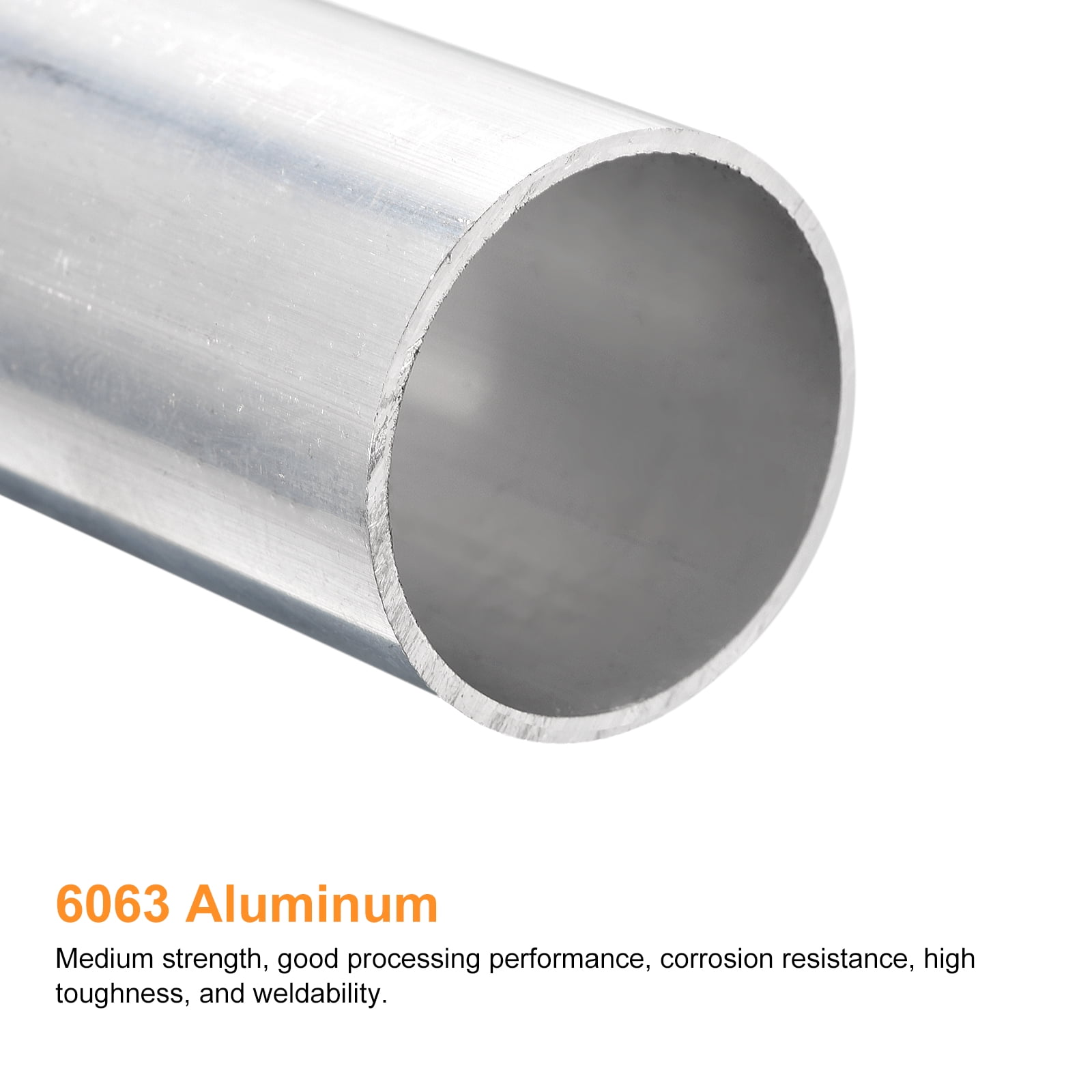 Tube Aluminium 6063 - 38mm Diamètre Extérieur, 35mm Intérieur, 150mm De Long - Pour Industrie