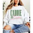 thumbnail image 3 of Caddie Baddie Sweatshirt for Women Trendy Funny Golf Pullover Crewneck White Sweatshirt Adult Large, 3 of 7