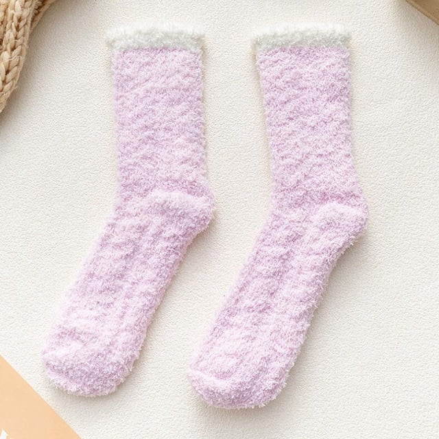 Mashaouyo Fashion Keep Warm Women Fashion Patchwork Ladies Patchwork Thick Socks