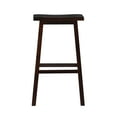 thumbnail image 2 of Linon Backless Wood Bar Stool, 29" Seat Height, Dark Brown Finish, 2 of 10
