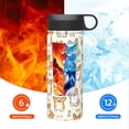thumbnail image 6 of Yiaed Cartoon Corgi Print Water Bottle with Straw Lid, Stainless Steel Double Wall Insulated Water Bottle | Leak-Proof and Spill-Proof Water Bottle, 6 of 8