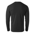 thumbnail image 3 of Men's Premium Crewneck Long Sleeve T-Shirts Classic Fit Mid-Weight Everyday Cotton Shirt, 3 of 6