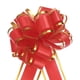 thumbnail image 1 of 10 piezas de lazo grande de 4 pulgadas con borde dorado, cintas de organza para envolver regalos de coche para Navidad, rojo, 1 of 6