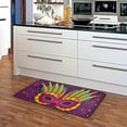 thumbnail image 5 of Coolnut Mardi Gras Kitchen Rug, 39"x20" Anti Fatigue Non-Slip Bath Rug, Entryways Runner Comfort Mat for Kitchen Washroom Bedroom, 5 of 7