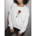 thumbnail image 3 of Pretty African Girl Sketch  Sweatshirt Women -Image by Shutterstock, Female x-Large, 3 of 4