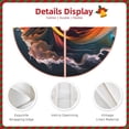 thumbnail image 3 of Fotbe Colorful Abstract Wave Motion Pattern Christmas Tree Skirt, Tree Skirts Plush Christmas Decorations, Christmas Tree Skirts Xmas Decorations Holiday Party Decor-30", 3 of 6