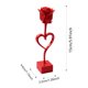 thumbnail image 3 of Adorno de rosa impreso en 3D, decorativo, de escritorio, para San Valentín, adorno decorativo de escritorio con forma de rosa, 3 of 8