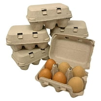 6-Egg Paper Egg Cartons - 80 Pack 40/80