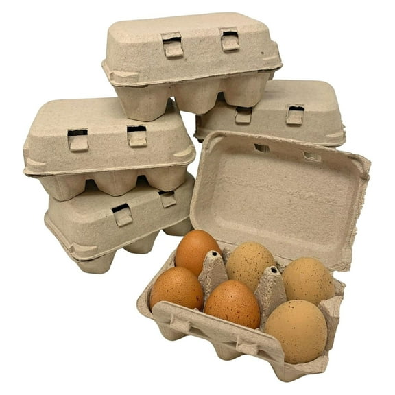 6-Egg Paper Egg Cartons - 80 Pack 40/80