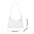 thumbnail image 2 of Bolsas Aprobadas Por El Estadio para Mujeres PVC Purse Clear Eventos () White, 2 of 2