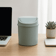 thumbnail image 3 of Compact Desktop Trash Can with Lid, Small Waste Bin for Bedroom Office Desk, Space-Saving Garbage Can for Home and Workspace Organization, 3 of 5