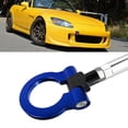 thumbnail image 1 of Xotic Tech JDM Sport Track Racing Style CNC Aluminum Screw-on Tow Hook Front Bumper Compatible with Acura TL or Honda Fit S2000 (Blue), 1 of 8