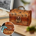 thumbnail image 4 of DOLITY Chinese Jewelry Storage Box Lockable Keepsake Decorative Home Decor Wooden B, 4 of 7