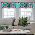 thumbnail image 5 of LALILO Kitchen Curtain Valance Full Moon Party Summer Full Rod Pocket Window Curtain 52"x 18" Set of 2, 5 of 7