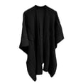 thumbnail image 4 of APEXFWDT Women's Shawl Wrap Poncho Cape Open Front Cardigan Shawls for Fall Winter Knit Shawl Wrap for Women Ladies Fringe Knitted Cardigan Cape, 4 of 7