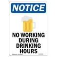 thumbnail image 1 of SignMission OS-NS-A-1824-V-15046 18 x 24 in. OSHA Notice Sign - No Working During, 1 of 6