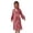 Pink, variant on WOYY Big Girls Solid Color Lantern Sleeve Abaya Robe Dress with Hijab, Sizes 9-10