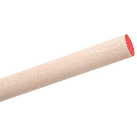 Hardwood Square Dowel - Waddell 6305UB Dowel Rod, 36 in L, 5/16 in Dia, Round, Hardwood 25 Pack