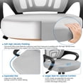thumbnail image 4 of Silla de escritorio ergonómica de malla con soporte lumbar Yaheetech, 2 piezas, 4 of 9
