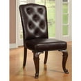 thumbnail image 2 of Furniture of America Ramsaran Brown Cherry Faux Leather Dining Chair (Set of 2), 2 of 3