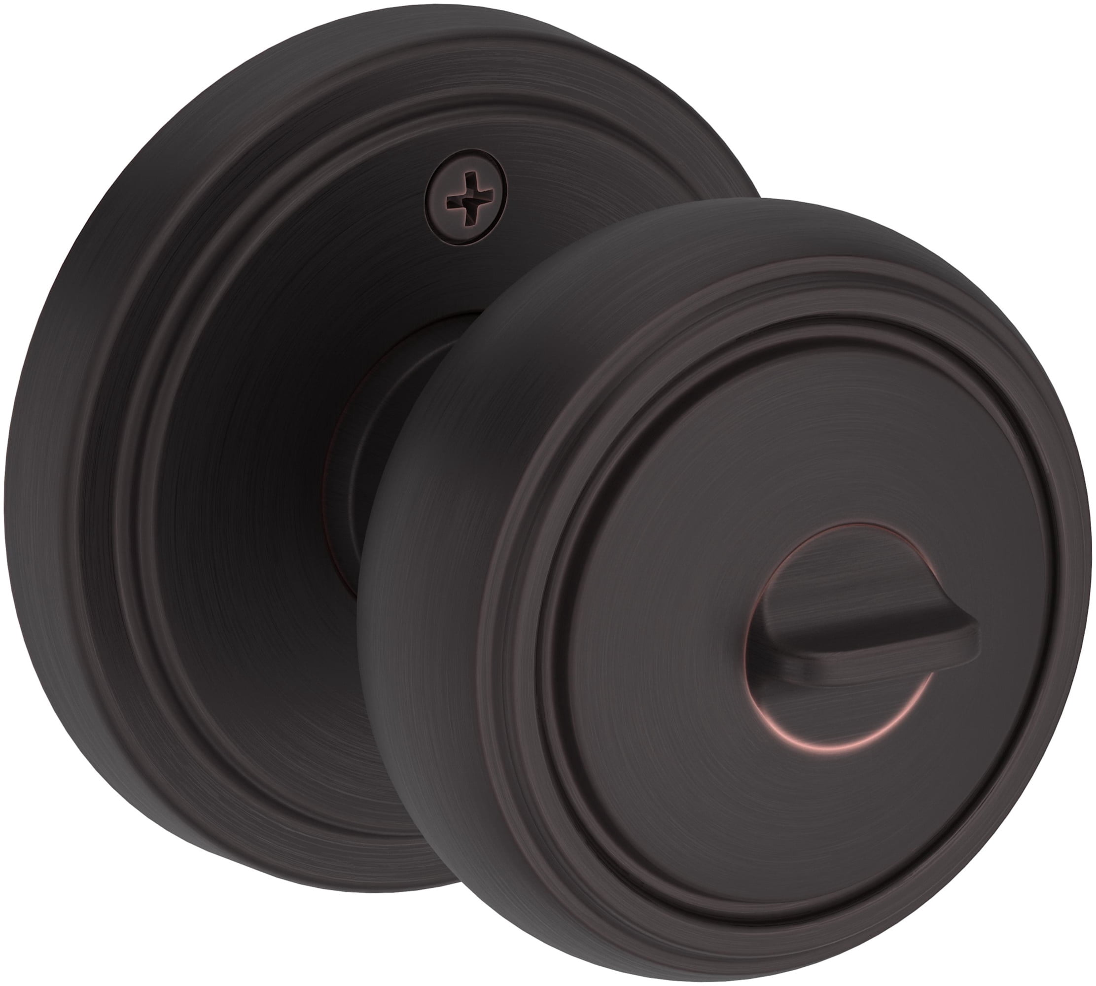 Baldwin ENBRESRR190SMC Bremerton Single Cylinder Keyed Entry Door Knob Set - Black