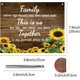 thumbnail image 2 of Letrero familiar de girasol de madera para mesa de recepción de boda, placa colgante, tablero de mesa, decoración rústica de pared, casa de campo para regalos, decoraciones de casa, cocina, invitados, 2 of 8