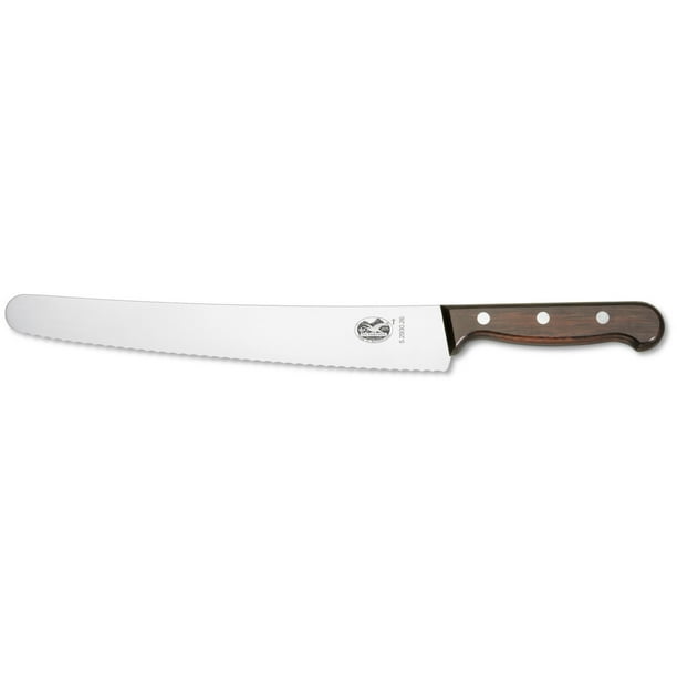 Victorinox 10 1 4 Inch Wavy Edge Bread Knife Rosewood Handle