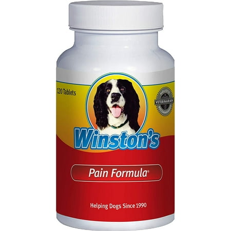 Winston's Pain Formula - Help Alleviate: Arthritis, Inflammation and Joint + Hip Pain - 100% Natural Whole Food Supplement - For Dogs of All Ages and Sizes - 120 Chewable Tablets, Since 1990