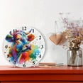 thumbnail image 6 of Cow Colorful and Painting Black 10 inch Wall Clocks Non Ticking Easy to Read Battery Decorative for Home Bathroom Kitchen Bedroom Living Room, 6 of 8