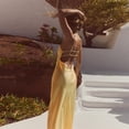 thumbnail image 5 of Backless satin texture slip dress, European and American 2026 spring new model, elegant satin long dress, 5 of 6