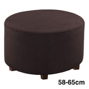 Multifunction Living Room Home Round Ottoman Slipcover Footstool or Cover