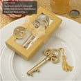 thumbnail image 2 of FASHIONCRAFT Gold Vintage Skeleton Key Bottle Opener, One Size, Yellow wedding party favor pack of 100, 2 of 5