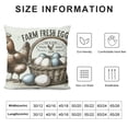 thumbnail image 5 of Leisuo Farm Pillow Cover - and Egg Basket Design, Country Kitchen Decorative Cushion Case for Home, Couch, Bed, Farmhouse Decor, 5 of 5