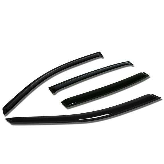 DNA Motoring WVS-T2-0132 For 2004 to 2008 Chevy Malibu Sedan 4pcs Window Vent Visor Deflector Rain Guard (Dark Smoke) 05 06 07