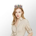 thumbnail image 5 of Crown for Women, KC Gold Rhinestone Queen Crown, Elegant Tiara for Bridal, Birthday & Costume Events, Crystal Princess Hair Accessories, 5 of 18