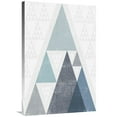 thumbnail image 1 of Global Gallery's 'Mod Triangles III Blue' By Michael Mullan Stretched Canvas Wall Art, 1 of 4